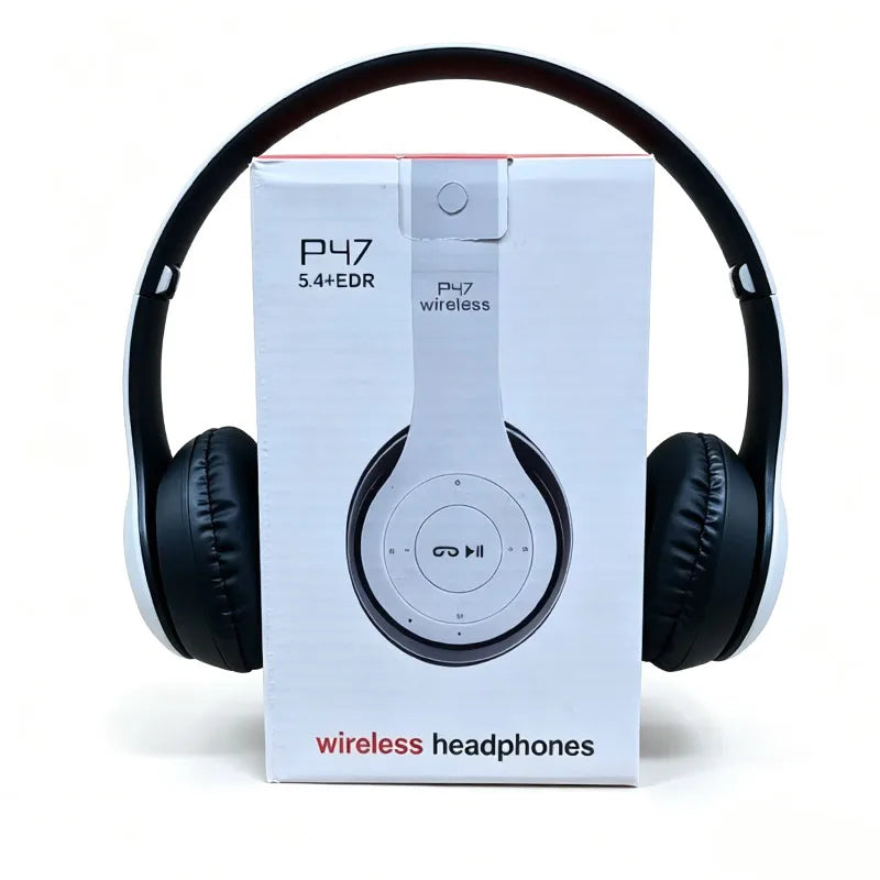 Multifunktionelt, bærbart, sammenfoldeligt hovedmonteret trådløst Bluetooth 5.0-headset til Bluetooth-forbindelse, TF-kort og kablet forbindelse