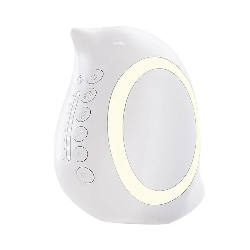 Bærbar justerbar elektrisk enhed til at berolige babyer under søvn med natlys, Bluetooth-højttaler, hvid støj, vibrationer og beroligende musik