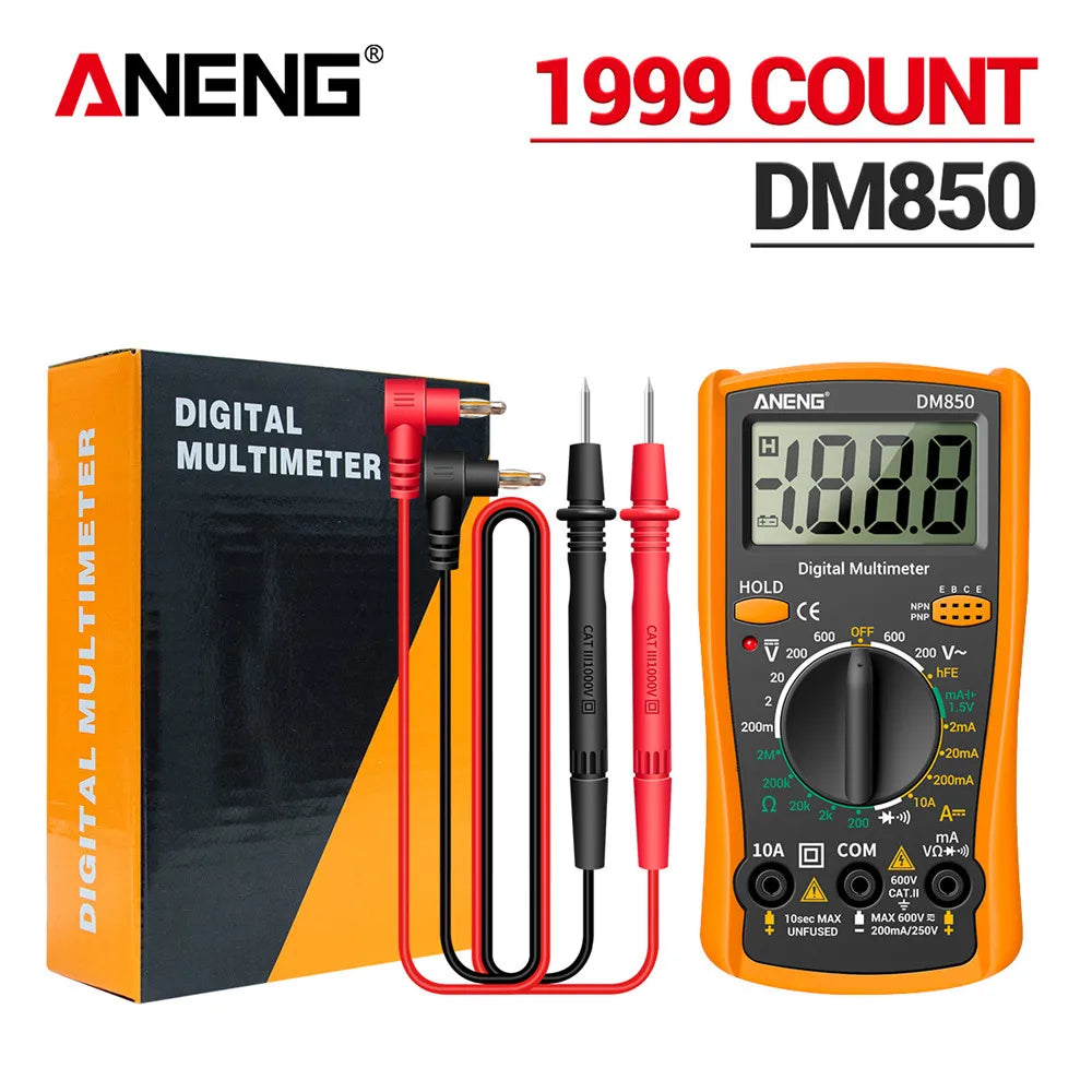 ANENG DM850 Smart Multimeters Professional Automatic AC/DC Votage Tester 1999 Counts Ohm Ammeter Detector ResistanceTest Tool