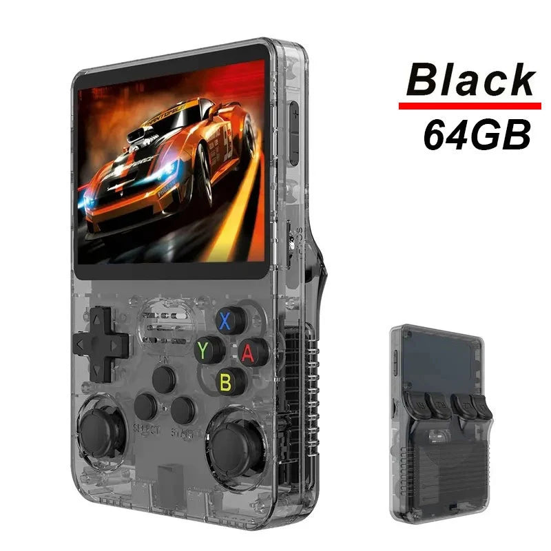 Originale Arkos R36S Retro-Spielkonsole mit 128 GB, tragbare Handheld-Konsole mit 3,5-Zoll-IPS-Bildschirm, mobiler Videoplayer, 64 GB, Spielkonsole als Geschenk für Kinder