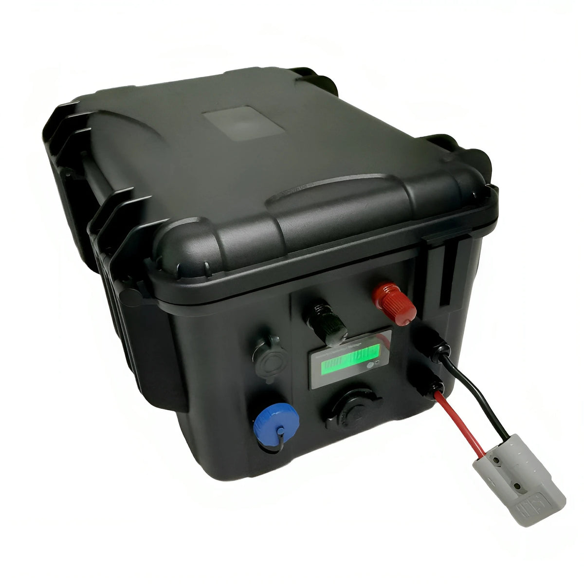 IP67 Waterproof 24V Lithium-ion Battery Pack 50Ah 60Ah 80Ah 100Ah 120Ah 150Ah with BMS & 10A Charger for Boat Thruster Solar Inv