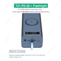 T21 Battery Storage Box 21*18650 with Flashlight Power Bank Case Battery Holder Box Dual USB 18650 Battery DIY Shell Storage