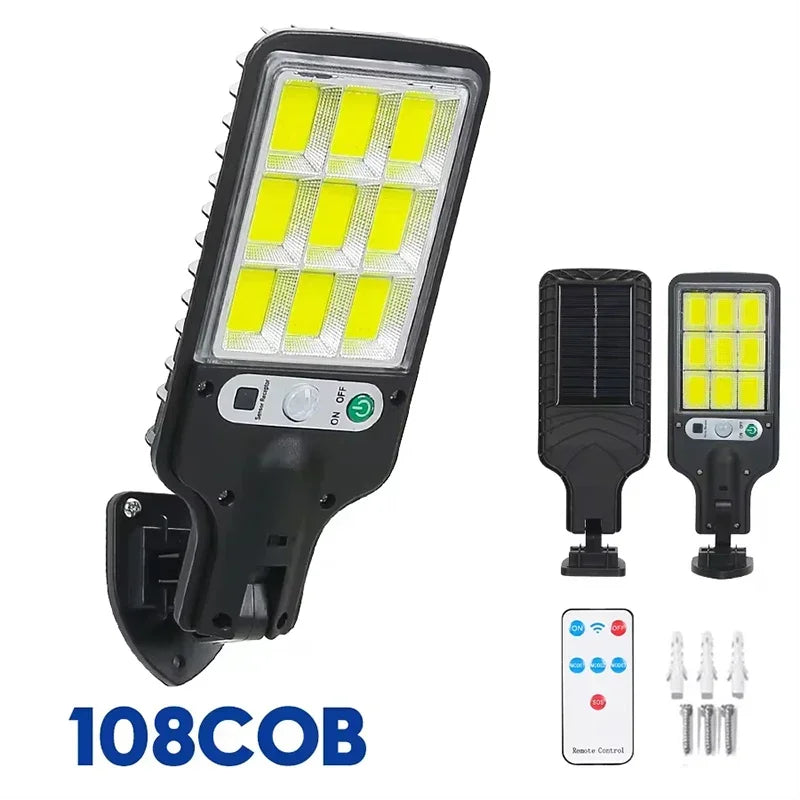 Newest Solar Lamp Powerful Outdoor Solar Lights of Motion Sensor 3 Modes Waterproof IP65 Solar Garden Torch Street Yard Lantern