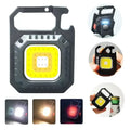 Mini LED Flashlight Magnetic COB Outdoor Camping Pocket Work Light 800 Lumens USB Rechargeable 7 Modes Spotlights