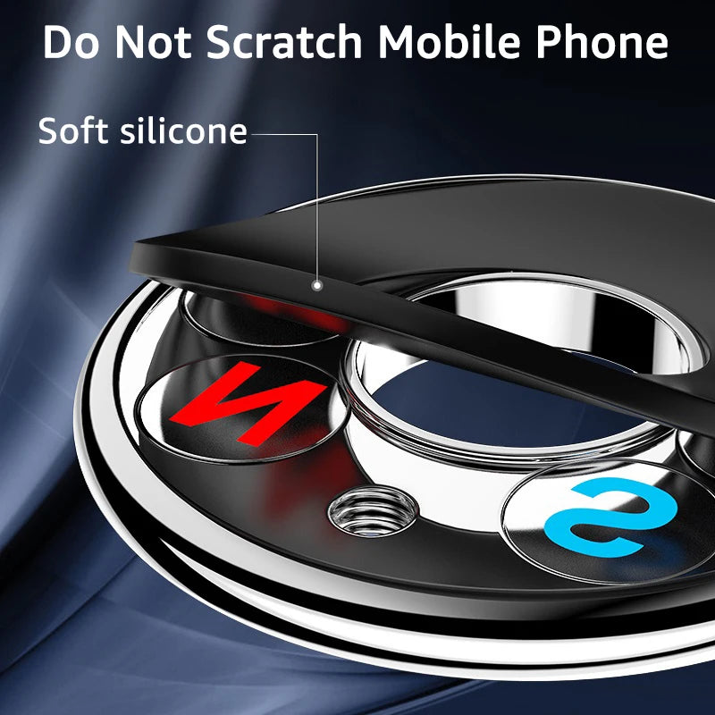 Universal Magnetic Car Phone Holder Stand Round Magnet Car Mount Bracket GPS Smartphone Mobile Support In Car Bracket for IPhone