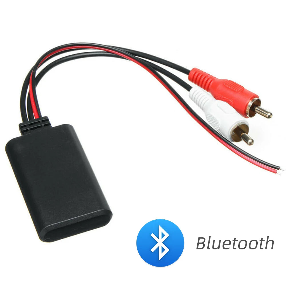 Car Wireless 2 RCA Bluetooth Receiver Module AUX Adapter Music Audio Stereo Receiver For 2RCA Interface Vehicles