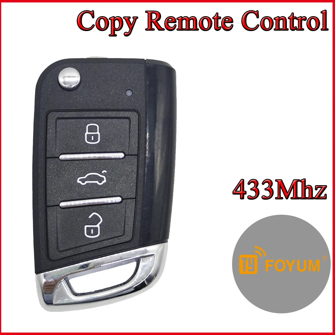 433Mhz Cloning Remote Control For Car Key Learning Fixed Code Face to Face Wireless Control Transmitter Portable Duplicator