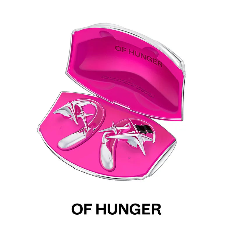 Auriculares Bluetooth OF HUNGER, edición limitada Cyber Pink Alien, auriculares abiertos OWS accesorios, auriculares Bluetooth