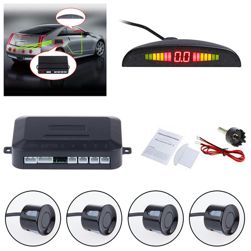 Universal Car LED Parking Sensor 4 Sensor System