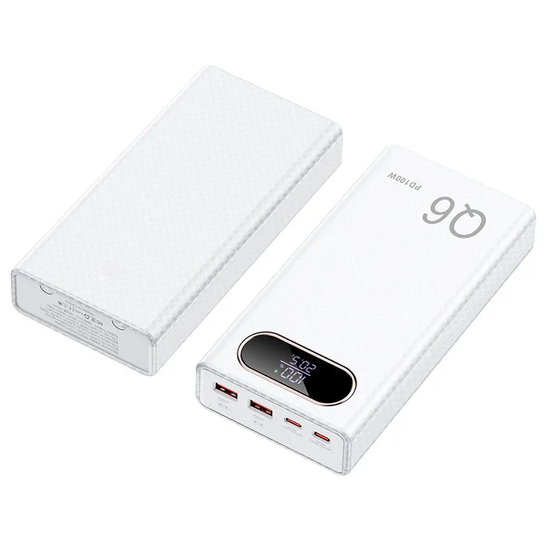 Kit DIY de batería externa con carga rápida PD100W, 20V 5A, para 6 baterías 21700, portátil, personalizable, sin soldadura y fácil de montar
