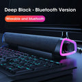 Bluetooth-højttalerbar med kablet stereolyd, subwoofer til MacBook, bærbar computer, notebook, PC og musikafspiller, bærbar højttaler