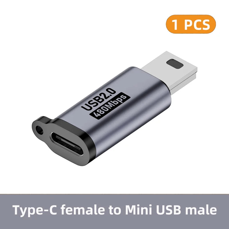 USB C Adapter Type C Female to Micro to Mini USB Male Converter IPhone14 13 Xiaomi Samsung iOS Male Charger Adapter
