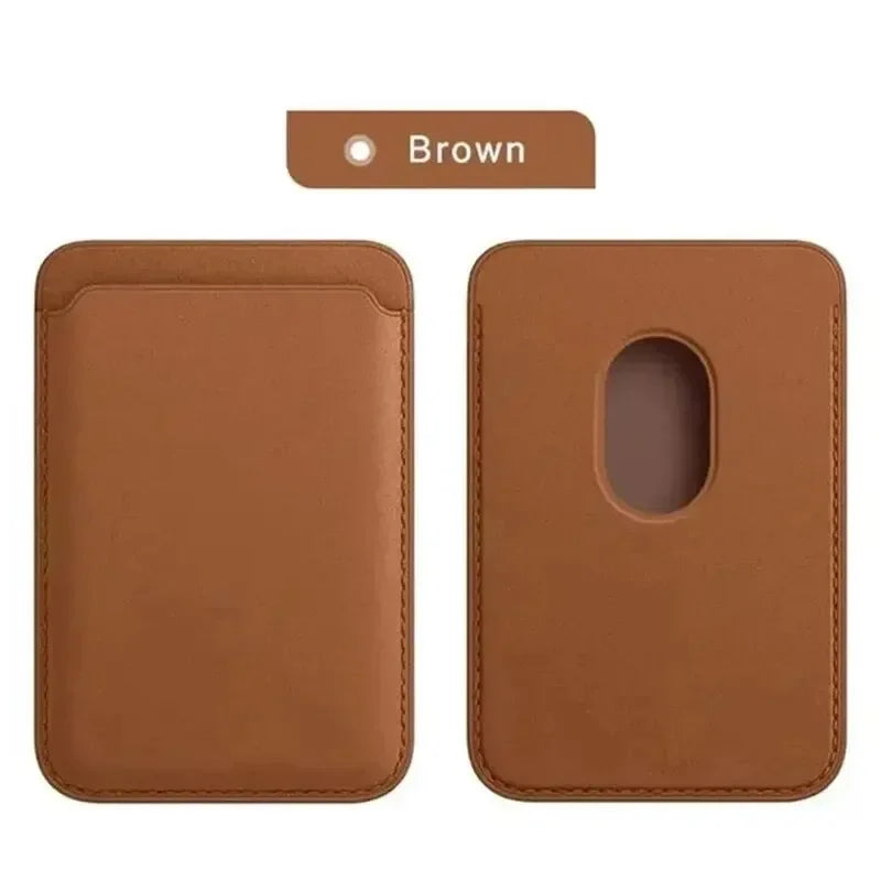 Universal Leather Wallet Case For iPhone 17 Pro Max Wallet Leather For Magsafe iPhone 16 1514 13 12 Card Holder with Magnet