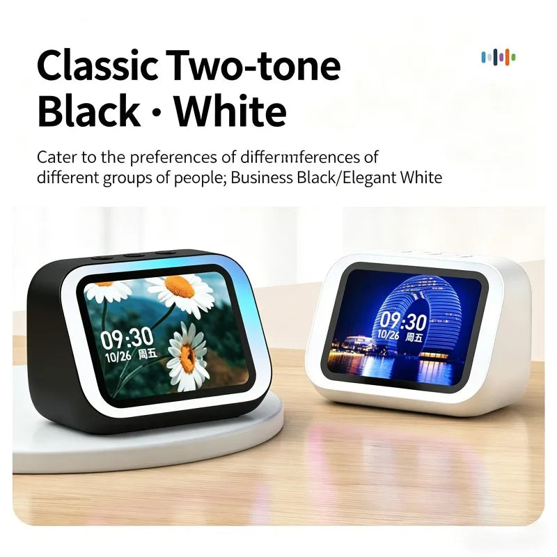TF26 Pro Smart Wireless Speaker with AI Voice Assistant Intelligent Display MusicPlayer Alarm Clock Bluetooth Electronic Speaker