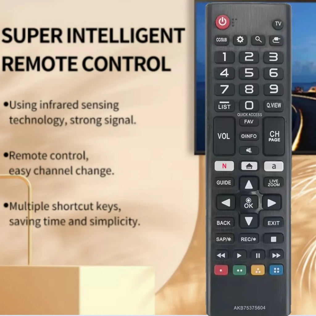 NY AKB75375604-fjernbetjening kompatibel med SMART TV-modellerne 43UK6300PUE 32LK610BPUA 49UK6300PUE 55UK6300PUE