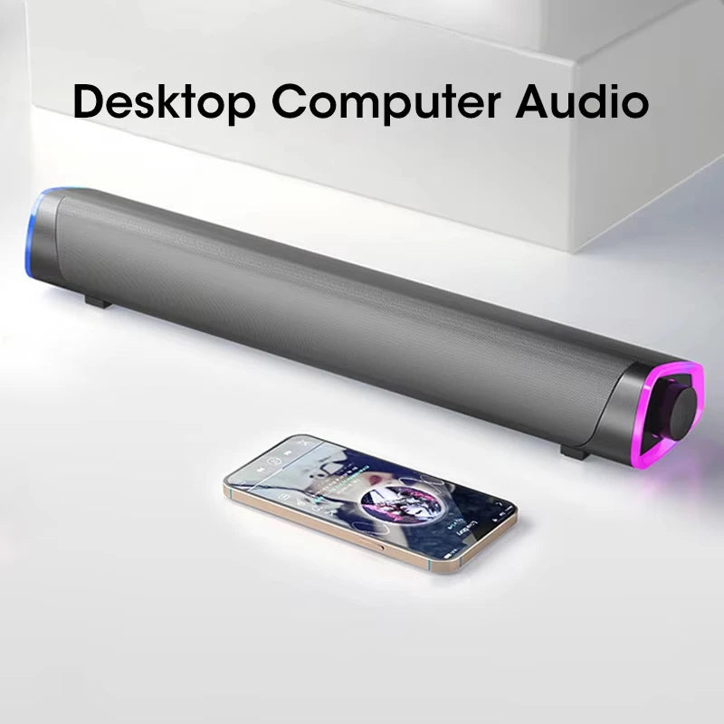 Bluetooth Speaker Bar Wired Stereo Sound Subwoofer For Macbook Laptop Notebook PC Music Player Portable Loudspeaker
