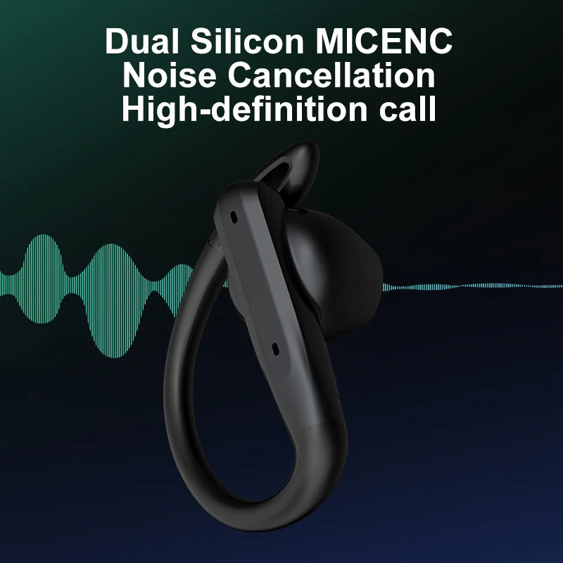 Latest Headphone Tws Dual Mic Enc Ows Hands Free Ireless Open Ear Noise Reduction Running Sports Earbuds Audifonos