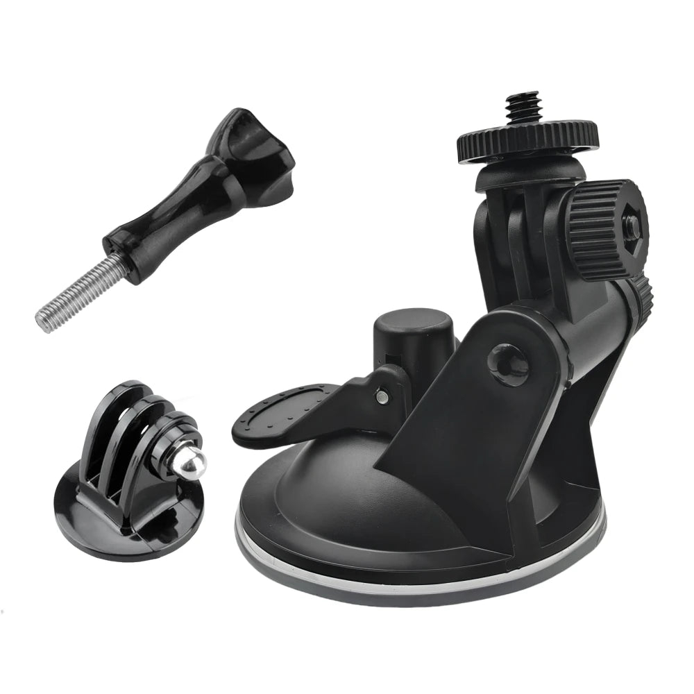 Soporte con ventosa para cristal y parabrisas de automóvil, compatible con cámaras GoPro Hero 13, 12, 11 y 10, Insta360 X3 y X4, y DJI OSMO Action 5 Pro
