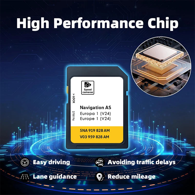 Newest V24 2026 for Volkswagen MIB2 Discover Media Maps Sat Navi SD Card Update Europe UK