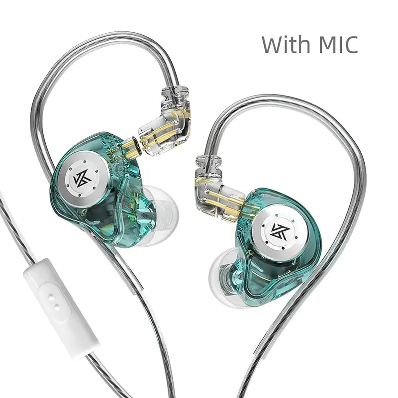 KZ D-Fi HIFI-Bass-Ohrhörer, In-Ear-Monitor mit 4-stufigem Tuning-Schalter, Sport-Stereo-Headset mit Geräuschreduzierung