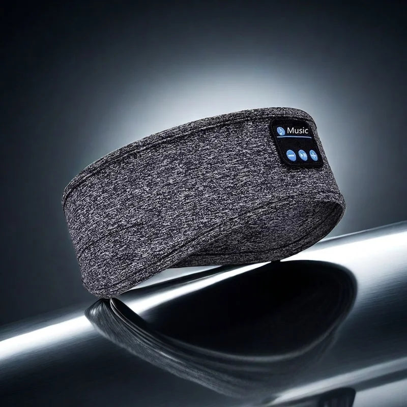 Nyt Bluetooth-sovehovedsæt, trådløse hovedtelefoner med musik, øjenmaske, sovende sports-pandebånd til udendørs løb og yoga