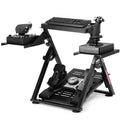 GTPLAYER Flight & Racing Simulator Stand, cockpit de jeu pliable compatible avec les volants et joysticks Logitech, Thrustmaster, PXN, noir