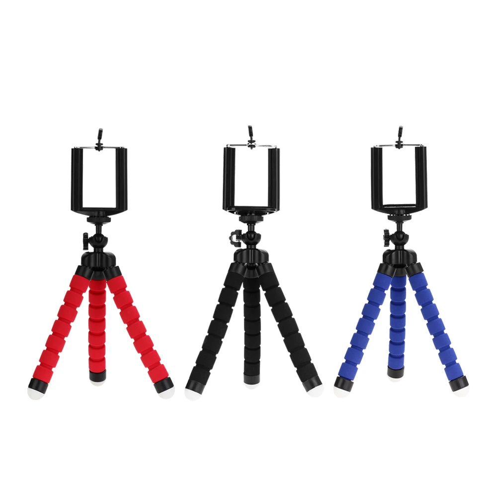 Trípode para teléfono y cámara móvil, soporte con pinza para smartphone, monopie, trípode de pie, trípode mini pulpo Stativ para teléfono