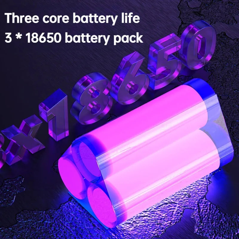 9-kernet 395nm UV-lommelygte, Type-C-genopladelig sortlys-lommelygte, transportabel ultraviolet lampe til detektering af kæleurin og kontrol af pengesedler