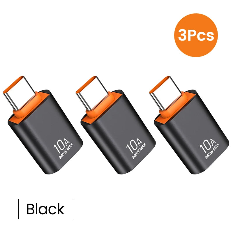 10A OTG USB 3.0 To Type C Adapter USB Female To Type c Male Fast Charging adadpter OTG USB C For Xiaomi Samsung Laptop PC