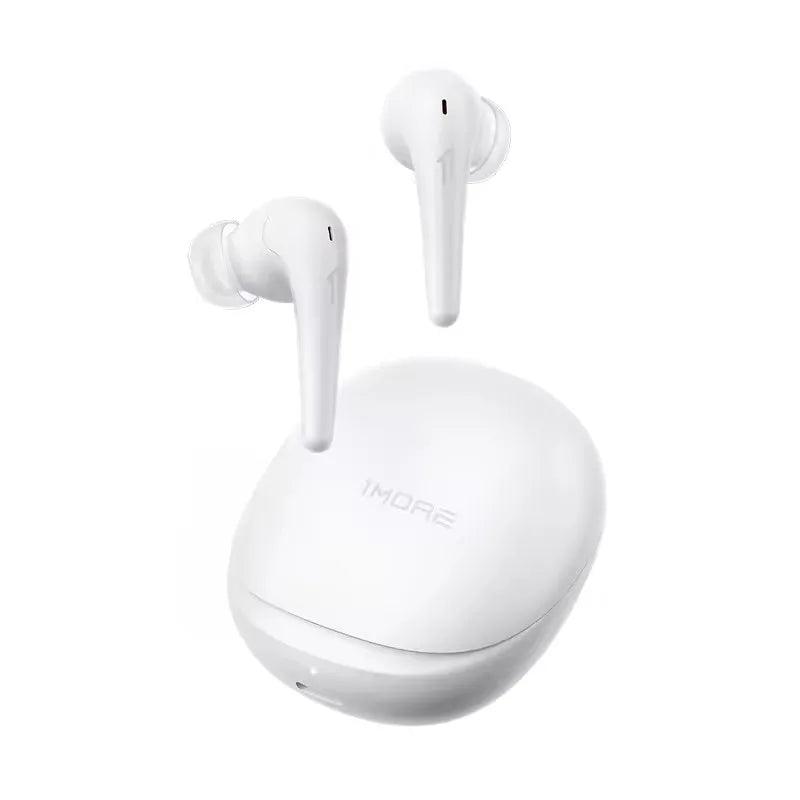 1MORE Aero-øretelefoner med støjreduktion, Bluetooth 5.2, lynudsalg, tydelige opkald, 28 timers afspilning, trådløst opladningsheadset
