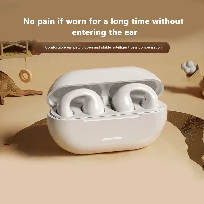Neu, original T75-Knochenleitungs-Kopfhörer, kabelloses Bluetooth 5.3, Sport-Ohrhörer, Hi-Fi-Klangqualität, wasserdichtes TWS-Headset