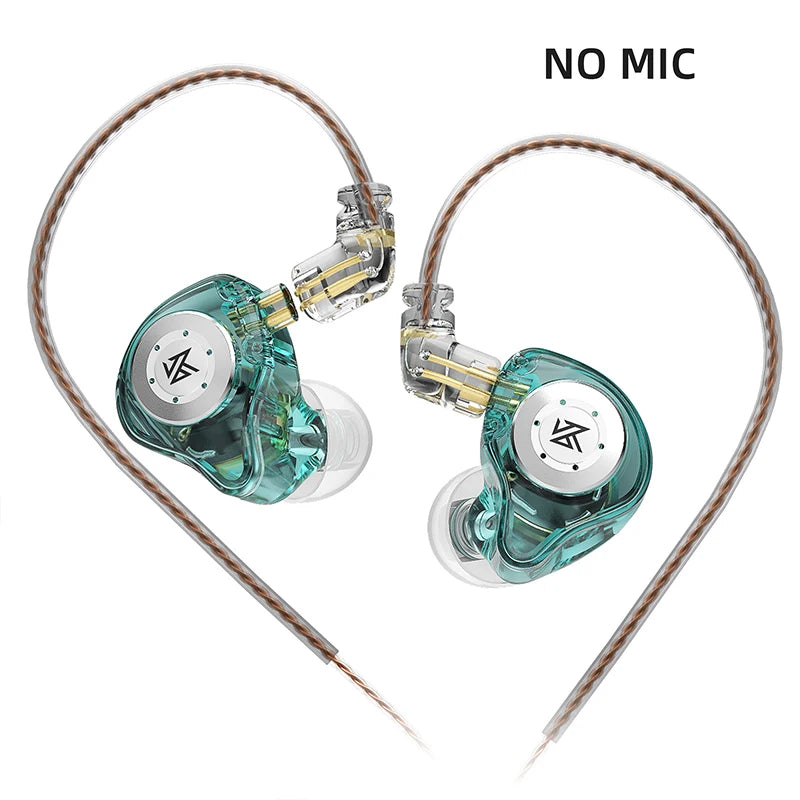 KZ EDX PRO 10mm dynamiske øretelefoner med dobbelt magnetisk kredsløb, HIFI-bas, earbuds til sport og støjreducerende headset, KZ ZSTX ZSN PRO ZAS
