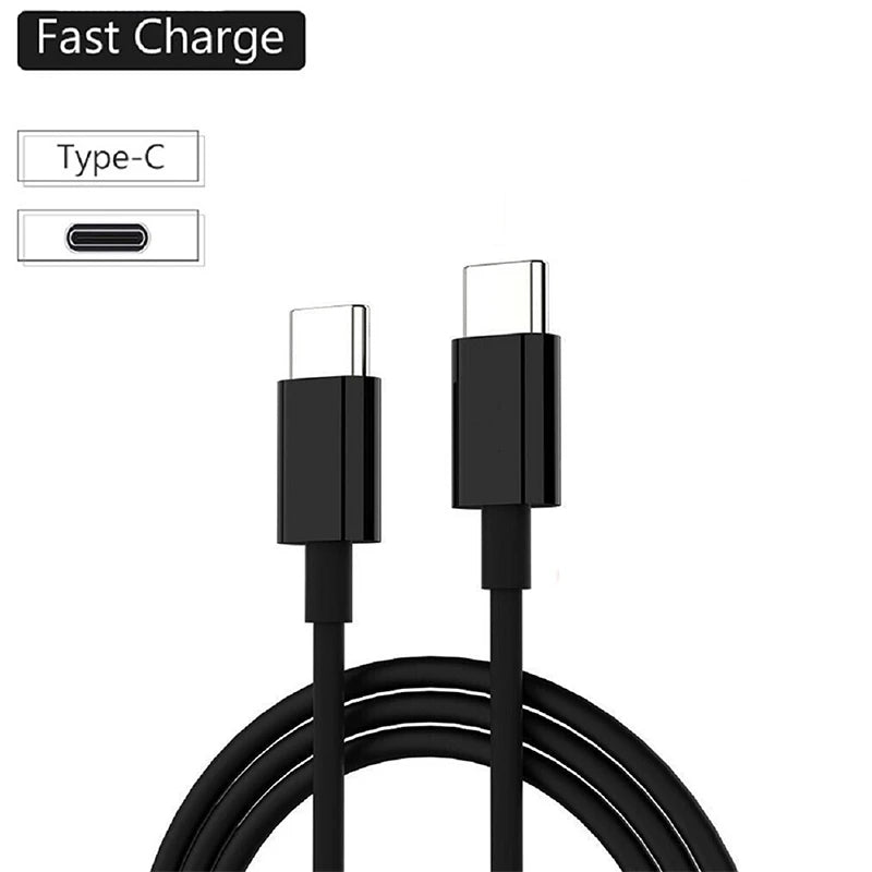 Câble USB C vers USB Type C PD 60W, câble de charge rapide et de données pour iPhone 15 15Pro Huawei Samsung Xiaomi, ligne de données noir blanc 1M 2M 3M