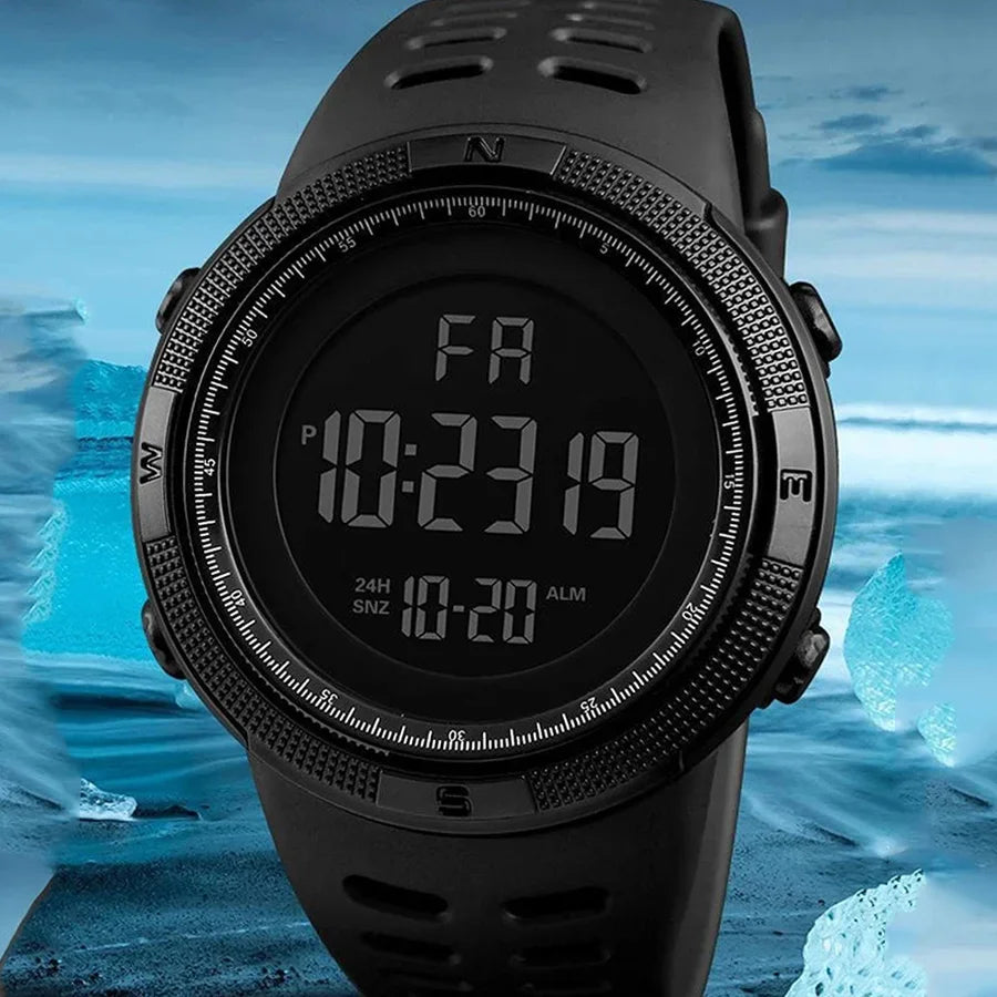 Electronic Watch For Men Military Sports Watches Luminous Multifunction LED Digital Wristwatch for Man, Kids, Boys, Students, Teens