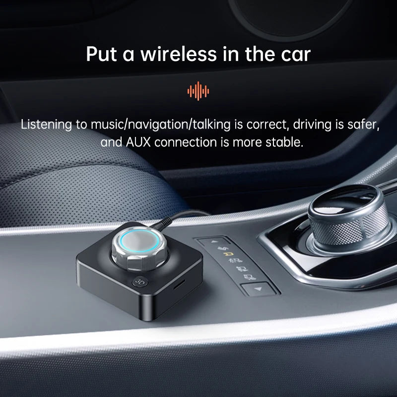 Receptor de audio Bluetooth 5.0, adaptador inalámbrico de música estéreo 3D, tarjeta TF, RCA de 3.5 mm, conector AUX de 3.5 mm para coche, altavoz, amplificador y auriculares