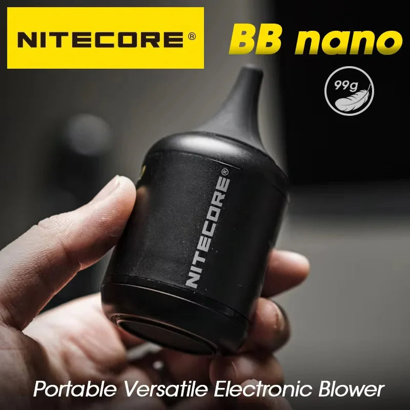 NITECORE BB NANO Multipurpose Camera Air Blower Mini Vacuum Cleaner Len Sensor Electric Duster for Canon Sony Keyboard Car Pet