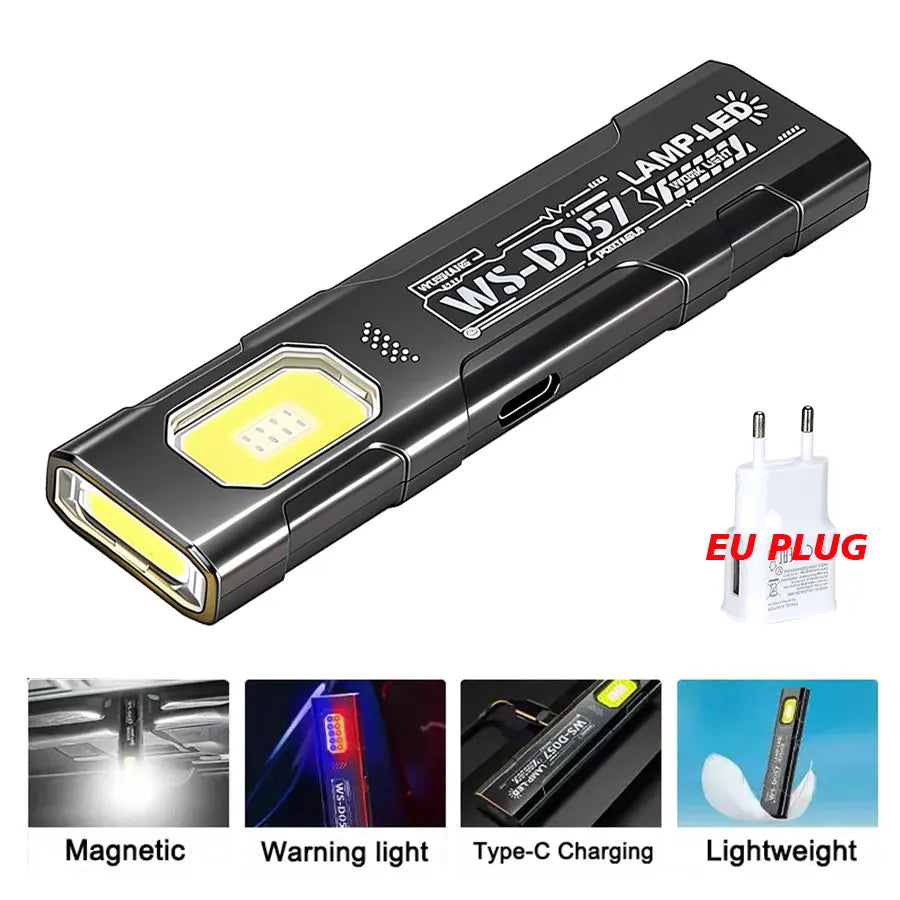Potente mini luz intermitente de seguridad, luz de trabajo y de advertencia de alta intensidad, portátil, para mantenimiento exterior, emergencias y uso EDC