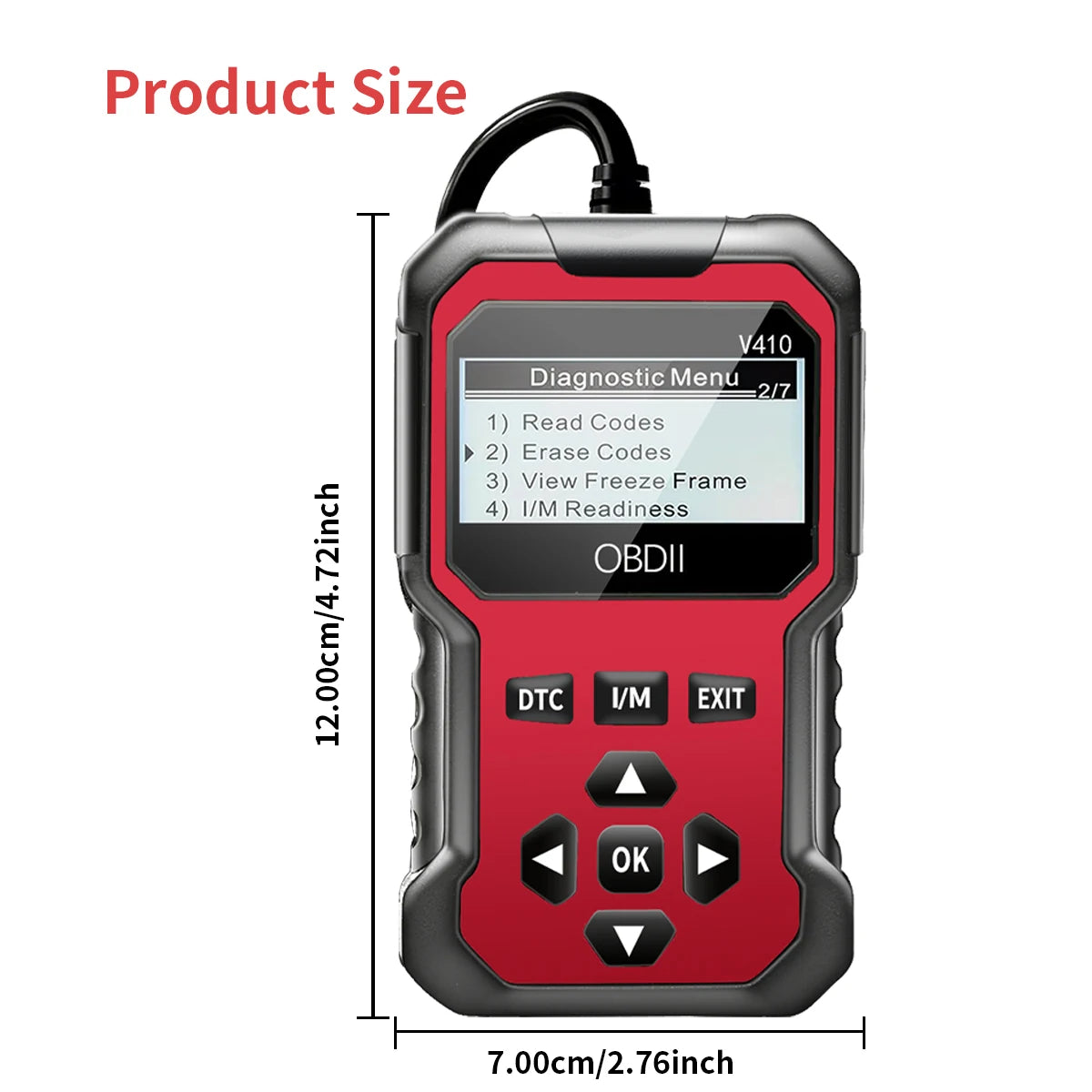 Car Obd2 Scanner Diagnostic Tool Code Reader Engine Fault Code Reader Scanner Can Diagnose All Obd Ii Protocol Cars Since 1996