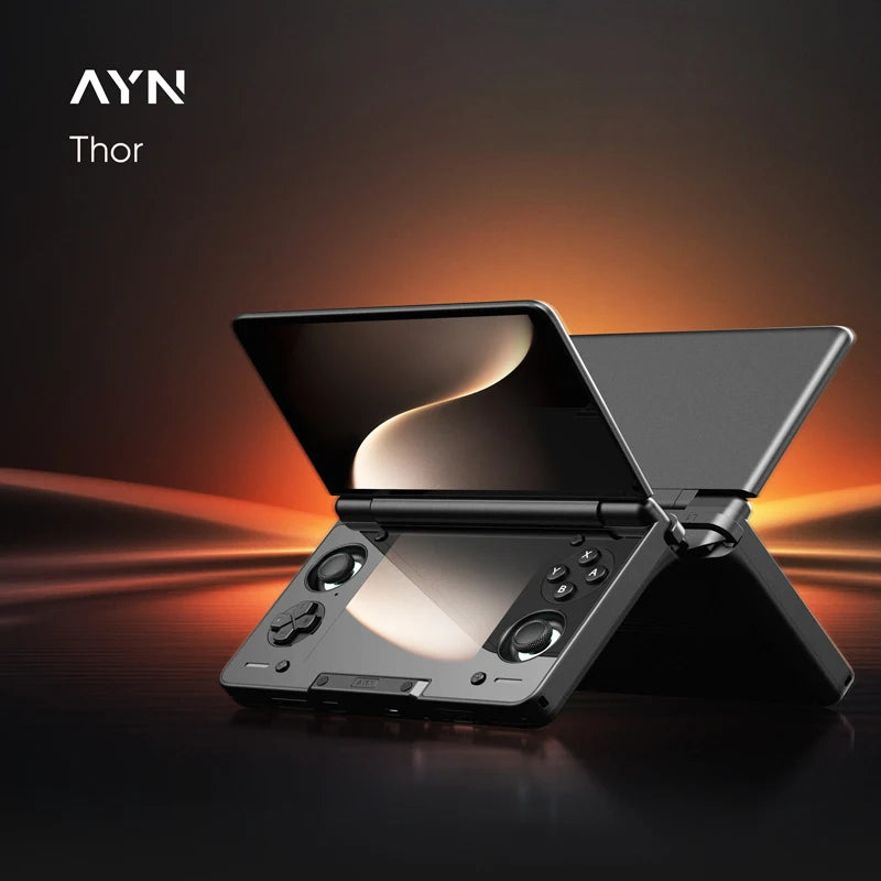 AYN Thor Android portable à écran double clapet AMOLED 6'' 1080p pour le jeu et le divertissement