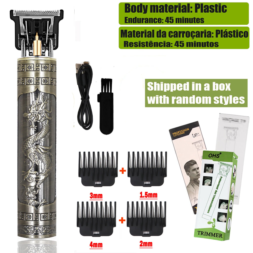 OHS Electric Hair Clipper Professional USB Cordless Clipper Professional Beard Trimmer Haircut Grooming Kit Hair Cutting Machine