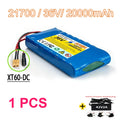 36V 20Ah 21700 Li-ion Battery Pack, 10S1P Electric Scooter Battery with XT60/DC Connector for 250W-500W Motor BMS Protection