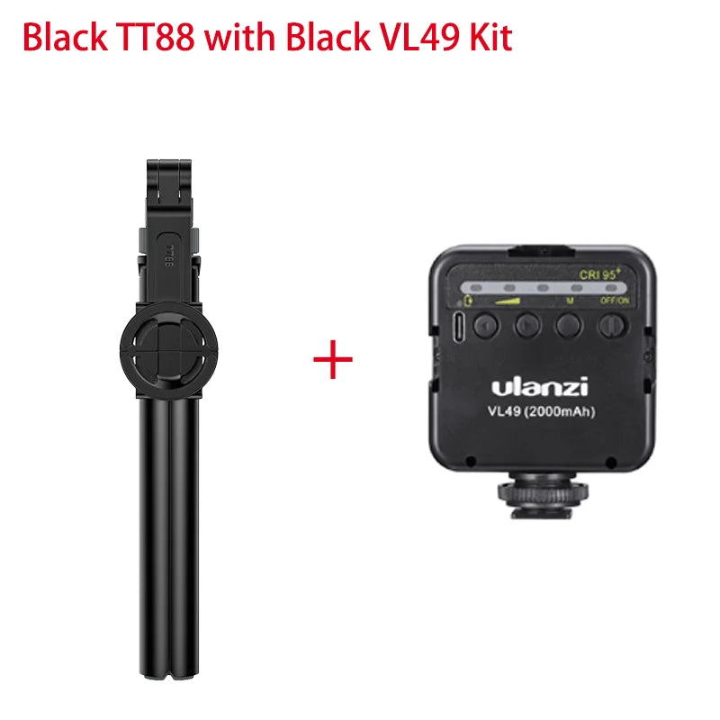 Ulanzi TT88 Trépied perche à selfie de 1,44 m avec pince magnétique et télécommande sans fil, trépied d'extension pour livestreaming et vlogging