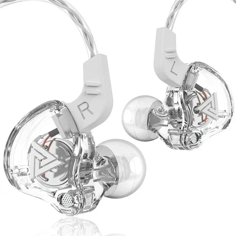 Original QKZ AK6 In-Ear-Ohrhörer mit 6 dynamischen Treibereinheiten, Mikrofon, Stereo, Sport-, HIFI- und Subwoofer-Headset, Monitor-Ohrhörer