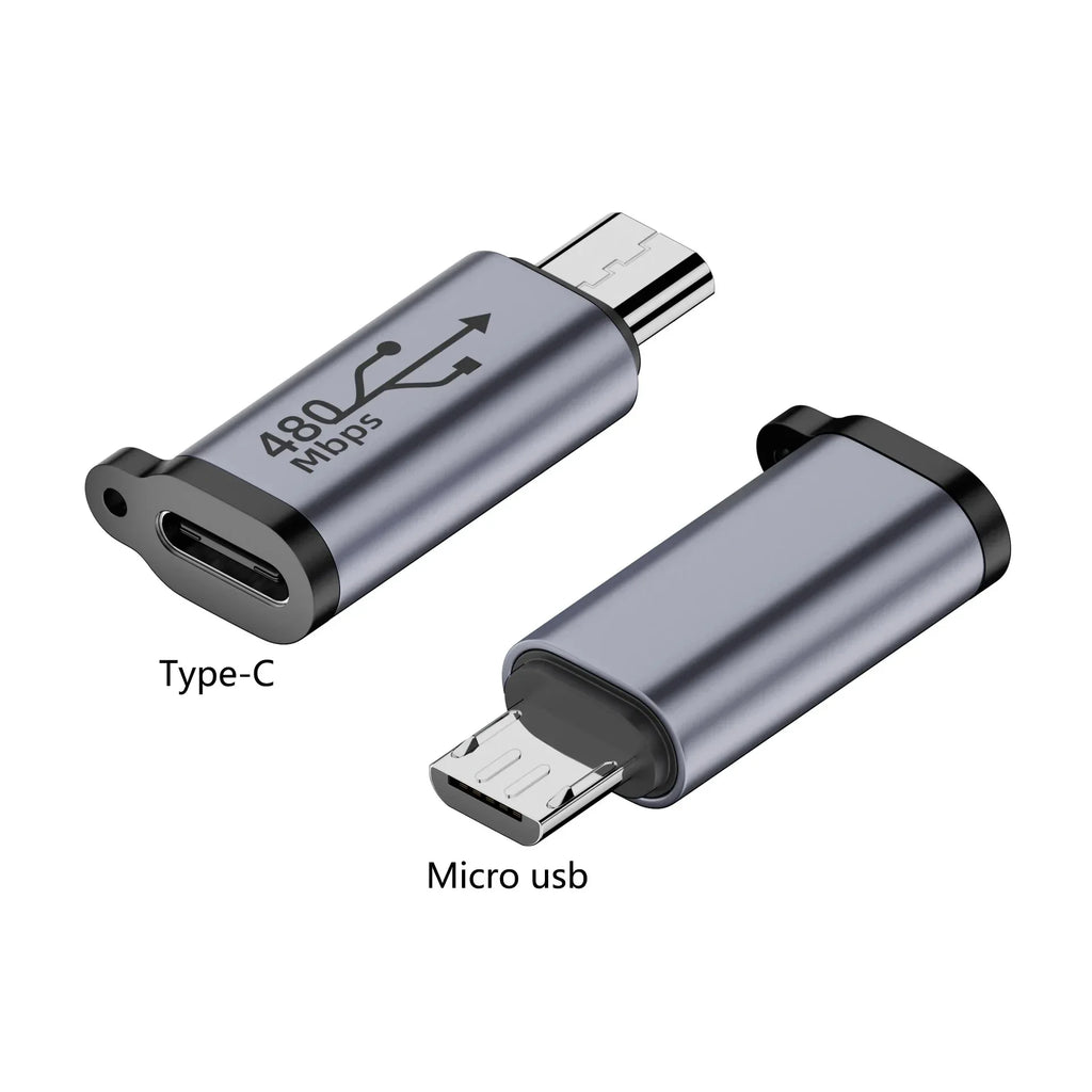 Type-C-hun til Mini-USB/Type-C/iOS-hun til Micro-USB/Micro-USB-hun til Type-C/Micro-USB-hun til Mini-USB-adapter