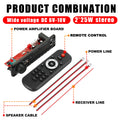 NEW 200W  Amplifier Bluetooth DIY MP3 WAV Decoder Board DC 12V 100W  Wireless Car USB MP3 Player TF Card Slot USB FM with Mic