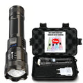 Super Bright LED Flashlight USB Rechargeable Torch Telescopic Zoom Light Outdoor Emergency Camping Fishing Waterproof Lantern