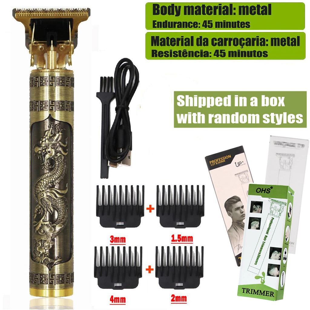 OHS Electric Hair Clipper Professional USB Cordless Clipper Professional Beard Trimmer Haircut Grooming Kit Hair Cutting Machine