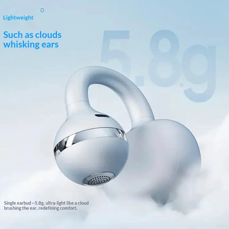 Edifier Yueying Clip-on Bluetooth Earphones with Built-in Mirror, Bluetooth 6.0, Long Battery Life, Open-ear Design Gifts