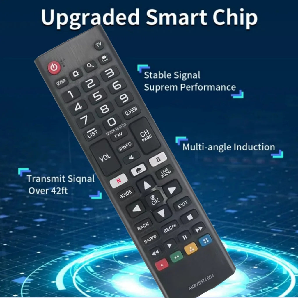 NY AKB75375604-fjernbetjening kompatibel med SMART TV-modellerne 43UK6300PUE 32LK610BPUA 49UK6300PUE 55UK6300PUE