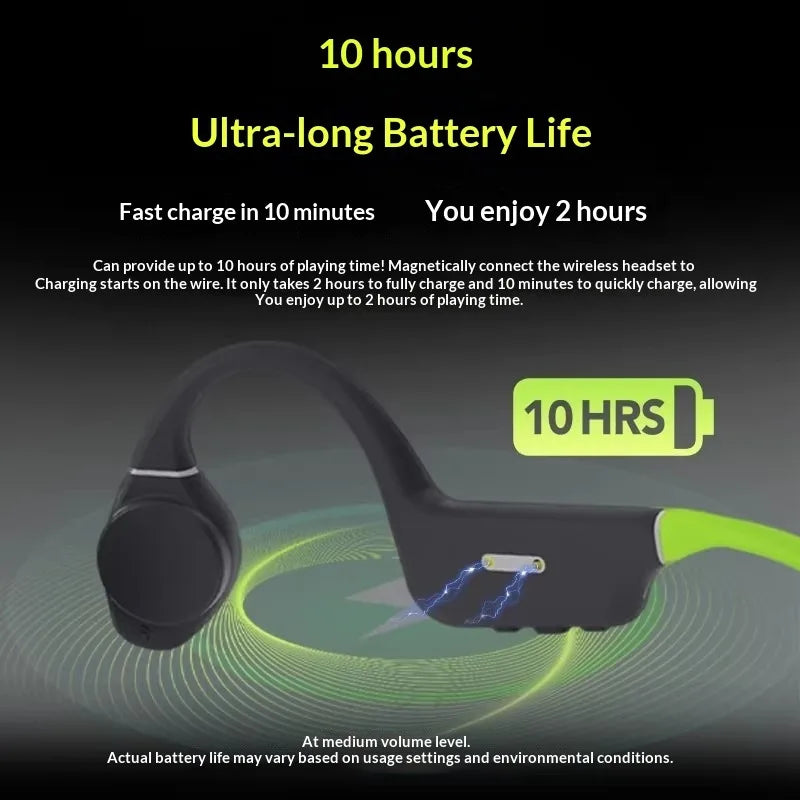 Creative Outlier Free Écouteurs à conduction osseuse étanches, sans fil à faible latence, Bluetooth 5.3, type tour d'oreille pour le sport et la course